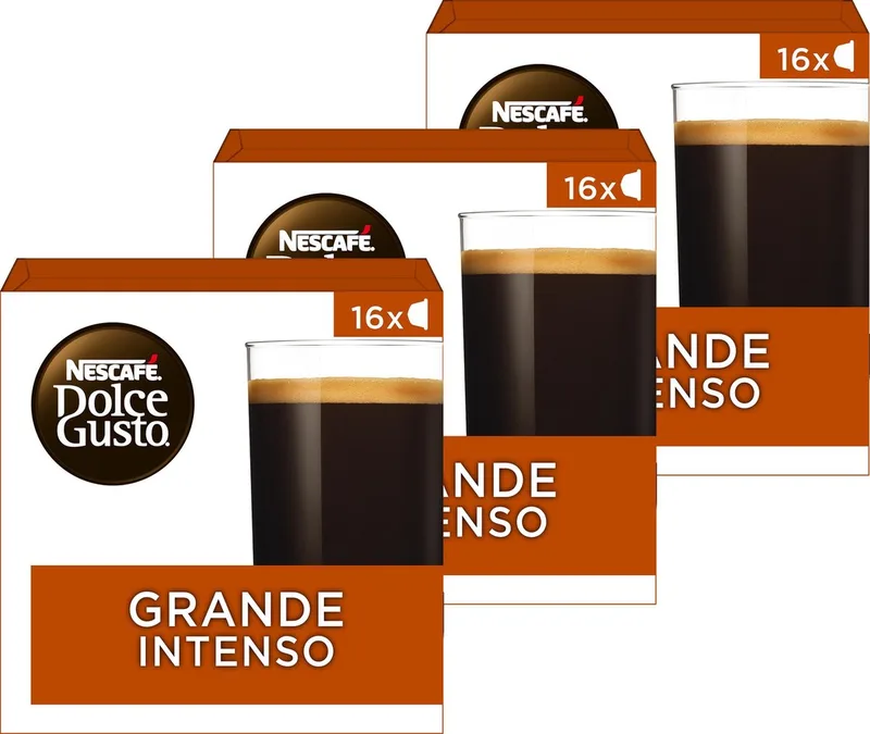 Grande Intenso - 3 doosjes a 16 koffiecups voor 48 koppen by Nescafé Dolce Gusto – product photo