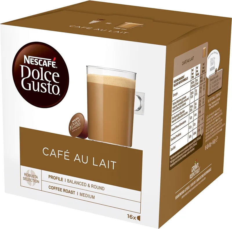 koffiecapsules - Café au lait - 3x 16 cups by Nescafé Dolce Gusto – product photo