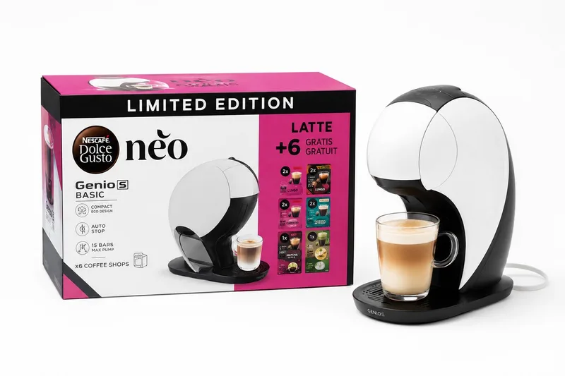 KRUPS NESCAFÉ - Dolce Gusto - YY5679 - NEO - Latte Koffiemachine - Incl. 5 Latte Dozen Koffie - Limited edition - koffiezetapparaat - koffiemachines van Nescafé Dolce Gusto in Wit – productfoto
