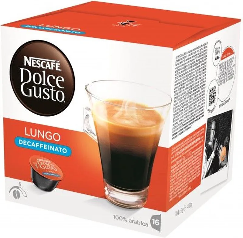 Lungo Decaffeinato - 9x16 capsules van Nescafé Dolce Gusto – productfoto