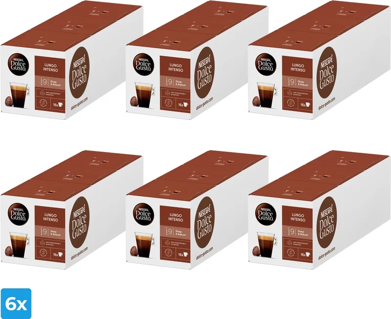 Lungo Intenso (6x 48 cups) van Nescafé Dolce Gusto – productfoto