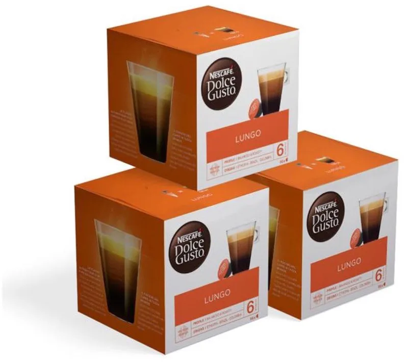 Lungo Kaffeekapseln (3 x 16 Kapseln) van Nescafé Dolce Gusto – productfoto