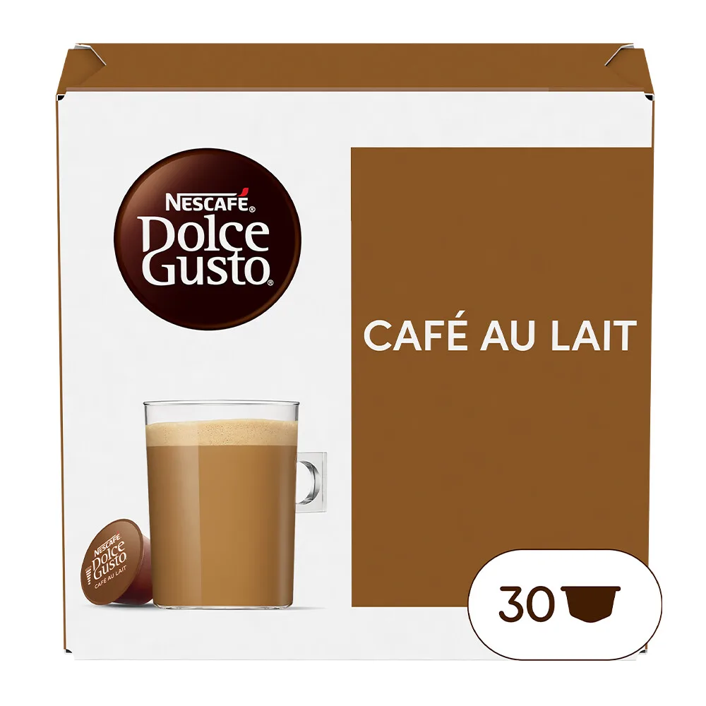 Maxi Pack Café Au Lait 30 stuks van Nescafé Dolce Gusto – productfoto