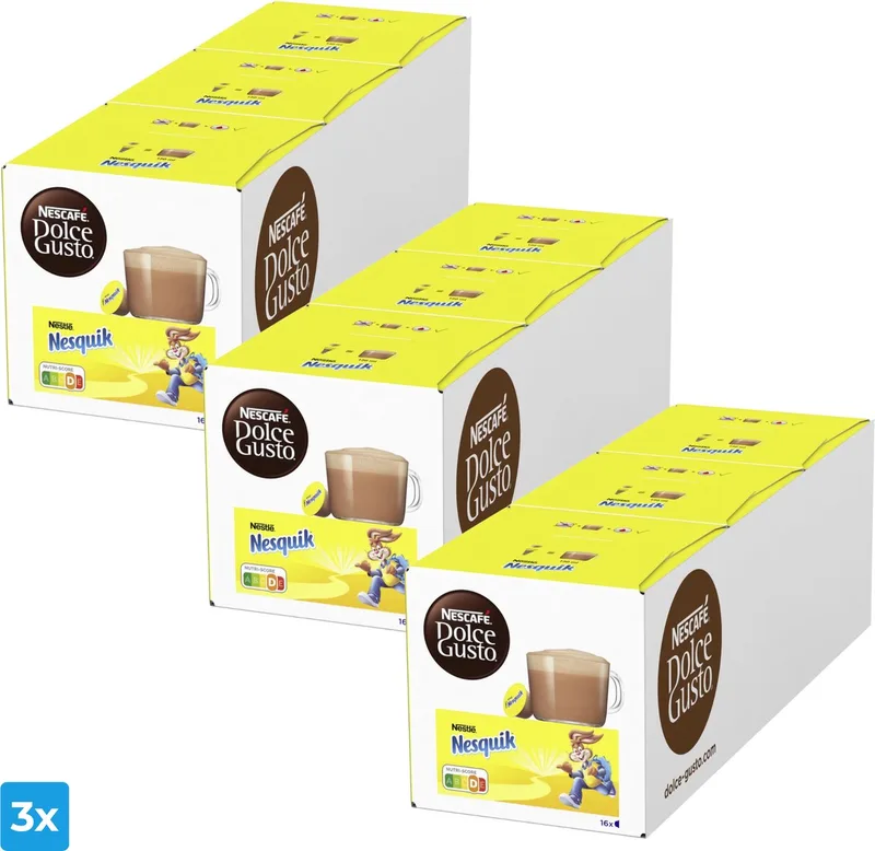 Nesquik (3x 48 cups) van Nescafé Dolce Gusto – productfoto