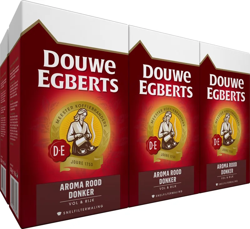 Aroma Rood Donker Filterkoffie - 6 x 500 gram van Douwe Egberts – productfoto