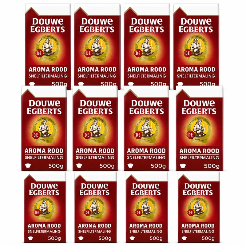 Aroma Rood Filterkoffie - 12 x 500 gram de Douwe Egberts – photo produit