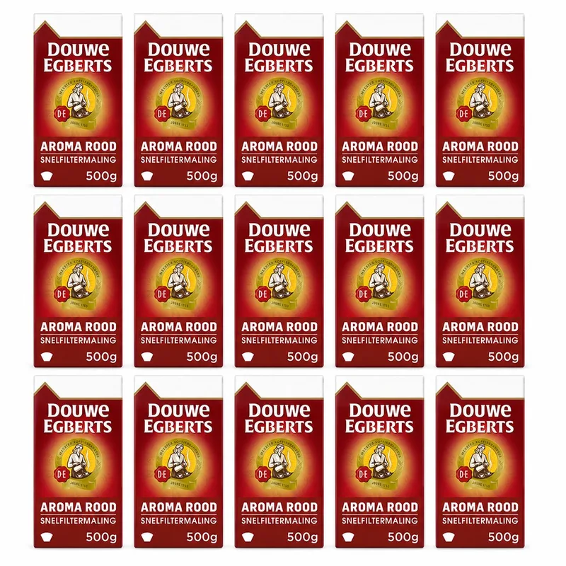 Aroma Rood filterkoffie - 15 x 500 gram van Douwe Egberts – productfoto