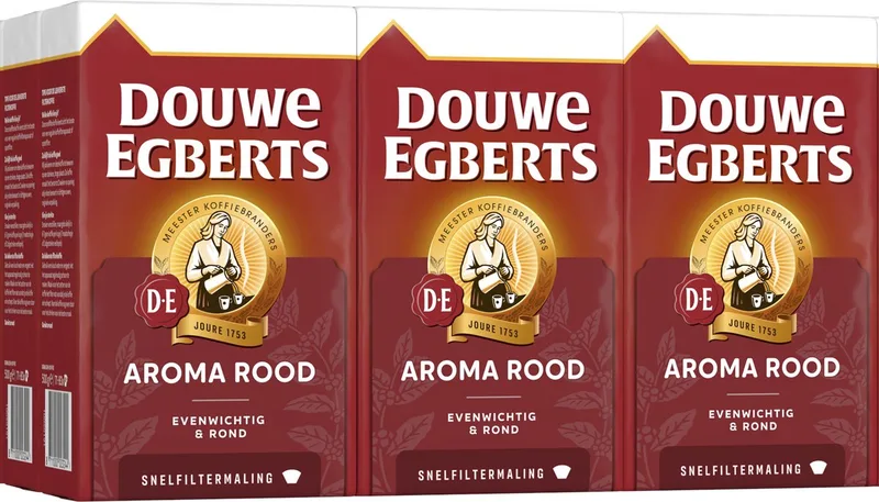 Aroma Rood Filterkoffie - 6 x 500 gram de Douwe Egberts – photo produit