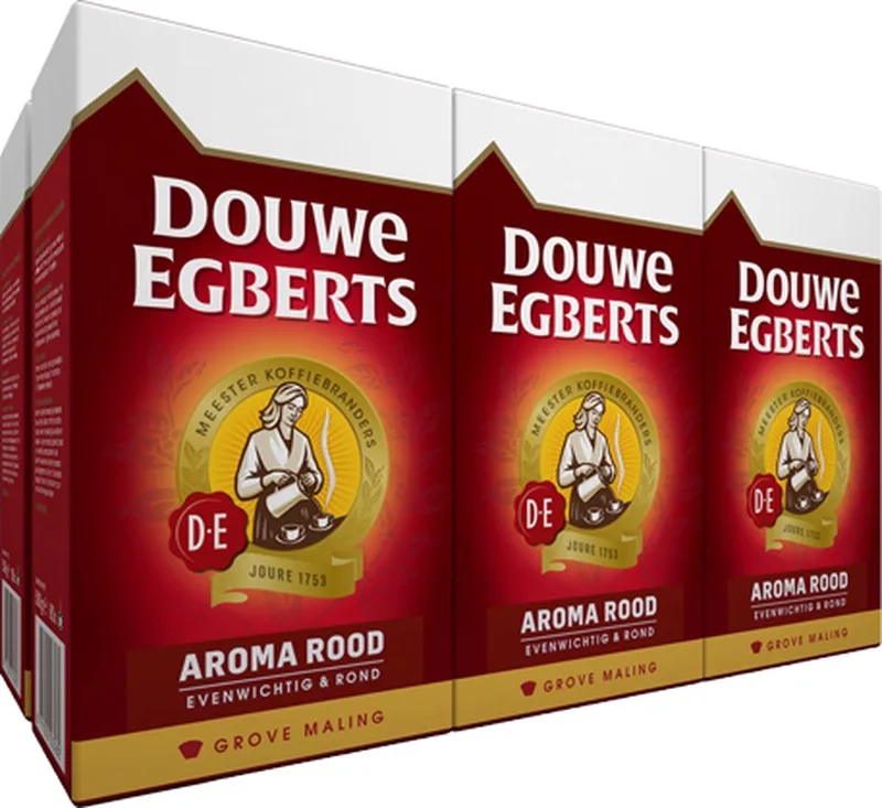 Aroma Rood Grove Maling Filterkoffie - 6 x 250 gram van Douwe Egberts – productfoto