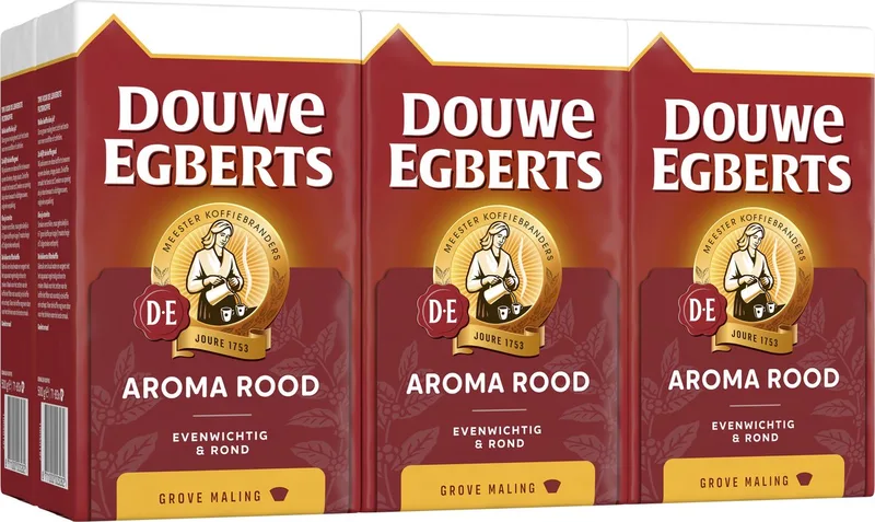 Aroma Rood Grove Maling filterkoffie - 6 x 500 gram van Douwe Egberts – productfoto