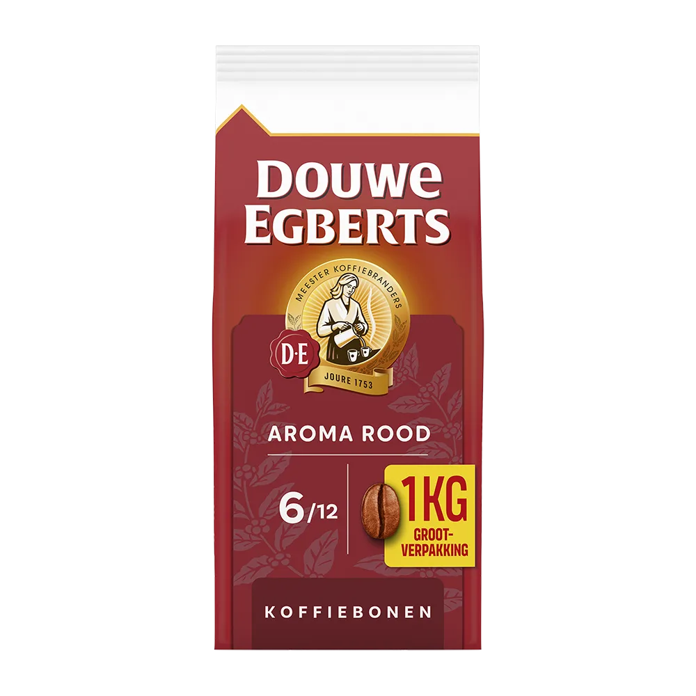 Aroma Rood Voordeelpak - Koffiebonen 1 KG van Douwe Egberts – productfoto