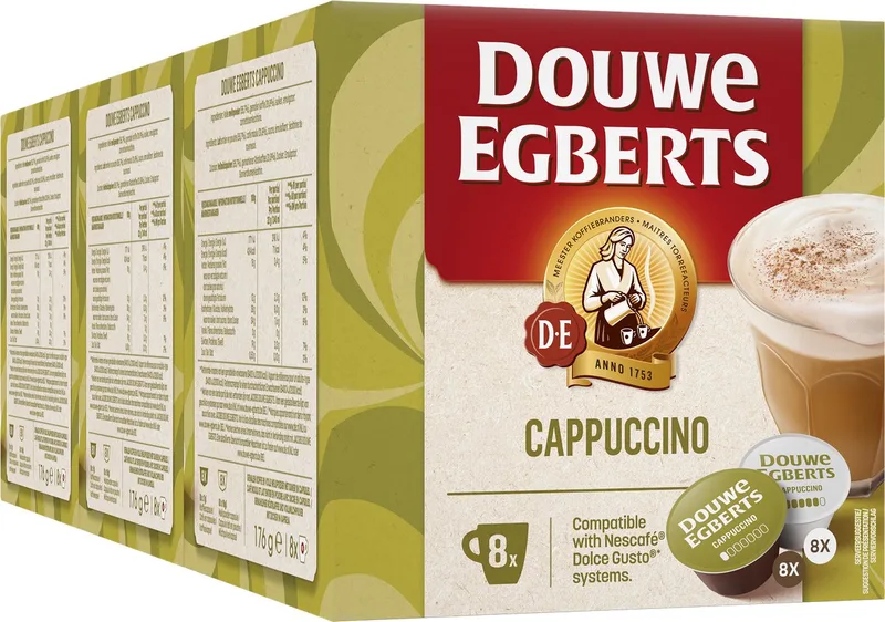 Cappuccino Dolce Gusto Koffiecups - 3 x 8 + 8 stuks de Douwe Egberts – photo produit
