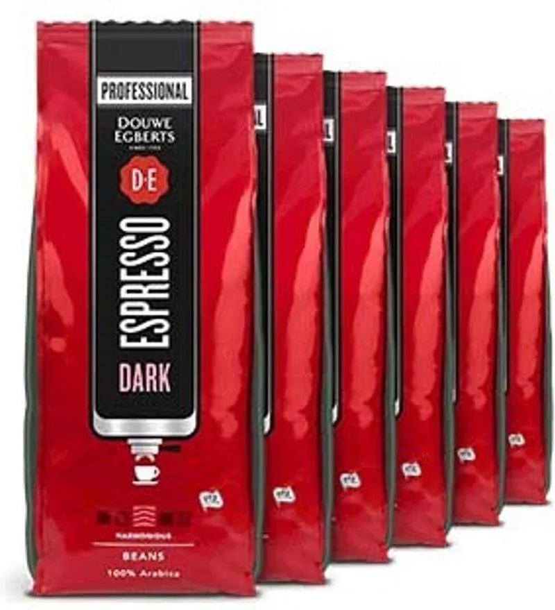 Espresso Dark Roast koffiebonen | Doos 6 x 1 kg de Douwe Egberts – photo produit
