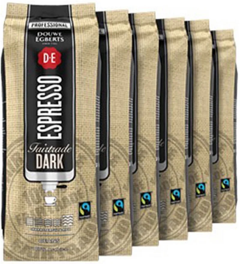 Espressobonen Fairtrade Dark | 6 x 1kg van Douwe Egberts – productfoto
