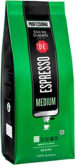 Espressobonen medium roast - Pak 1 kilo van Douwe Egberts – productfoto 1 van 2