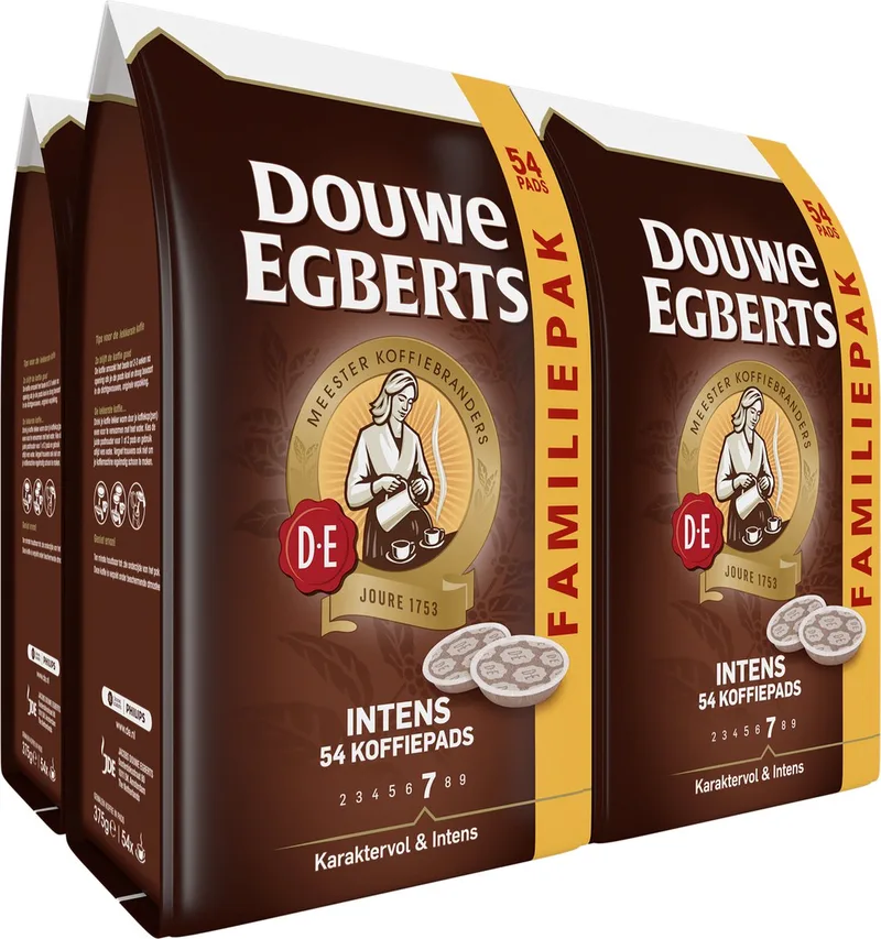 Intens Koffiepads - 4 x 54 pads by Douwe Egberts – product photo