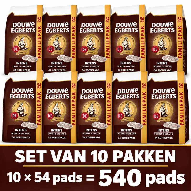 Intens Koffiepads - multipak - 540 pads de Douwe Egberts – photo produit