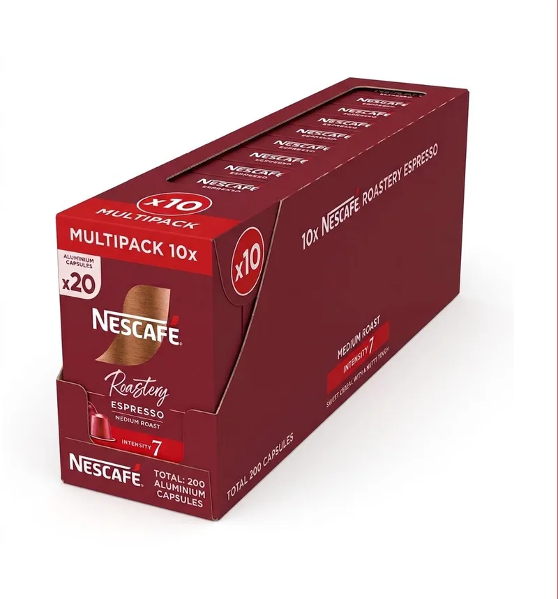 Nescafe Roastery Espresso Medium Roast - 200 (10x20) Koffiecups Compatibel Met Nespresso Coffee Machine de Douwe Egberts – photo produit
