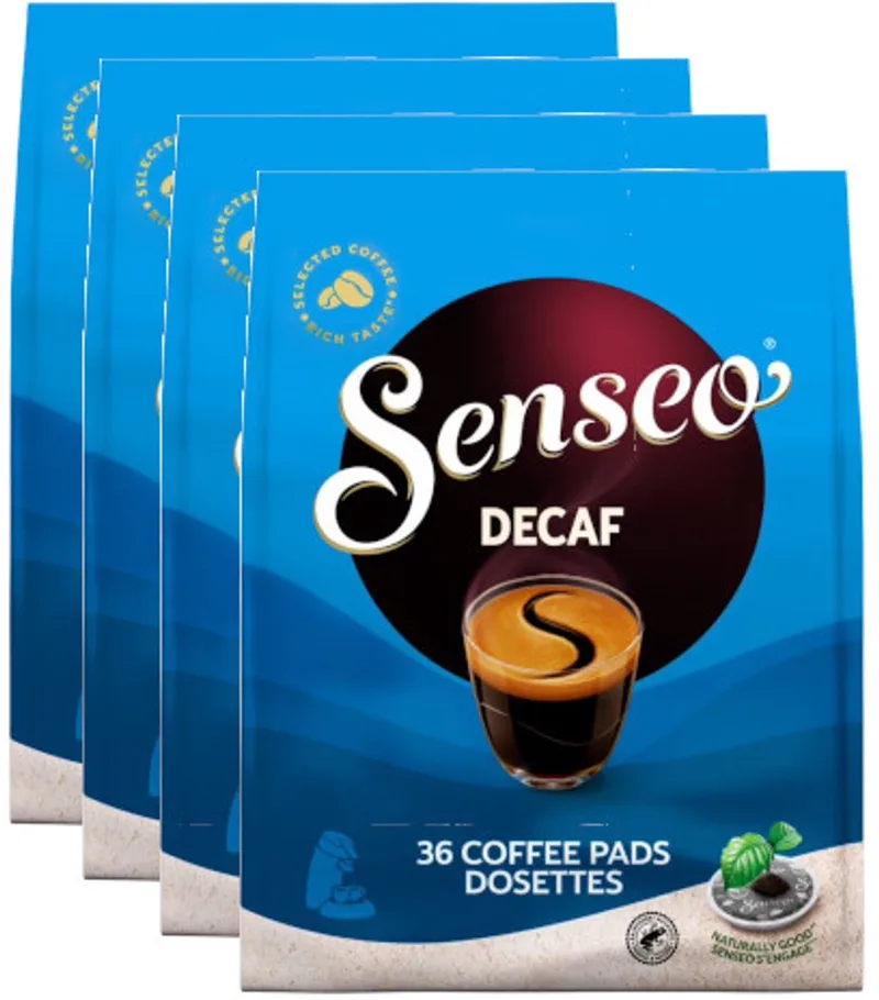 Senseo Decaf - Multipack - 144 Koffiepads (4x36 Koffiepads) van Douwe Egberts – productfoto