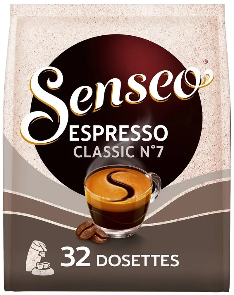 Senseo Espresso Classic 7 koffiepads - 4x32 pads (4x222g) de Douwe Egberts – photo produit