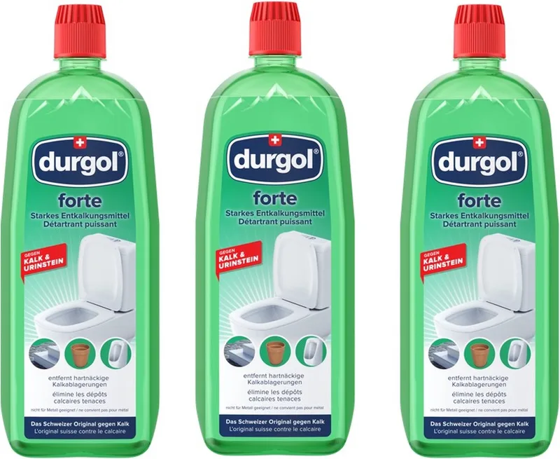 Durgol® | 3 x 1000 ml durgol forte | krachtige professionele ontkalker van Durgol – productfoto