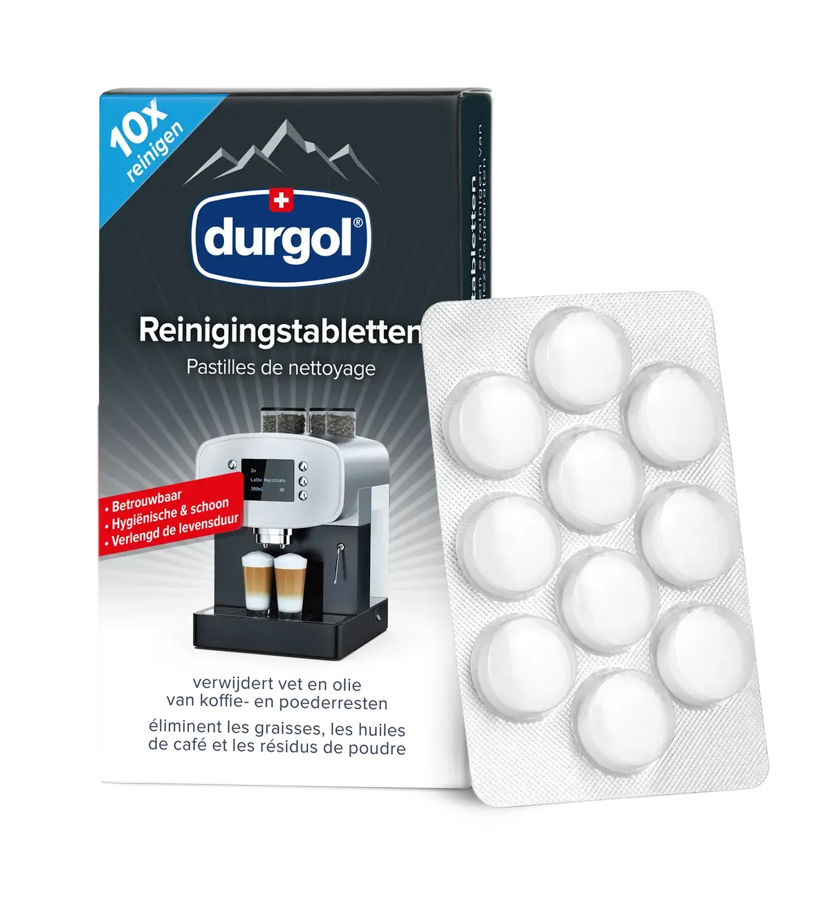Reinigingstabletten 10 stuks 1,6g de Durgol – photo produit