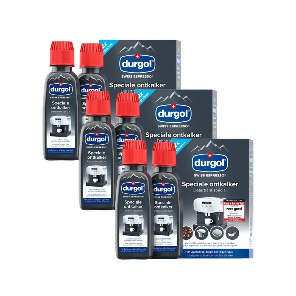 Speciale ontkalker - Swiss Espresso - Voordeelverpakking - 6x125ml van Durgol – productfoto