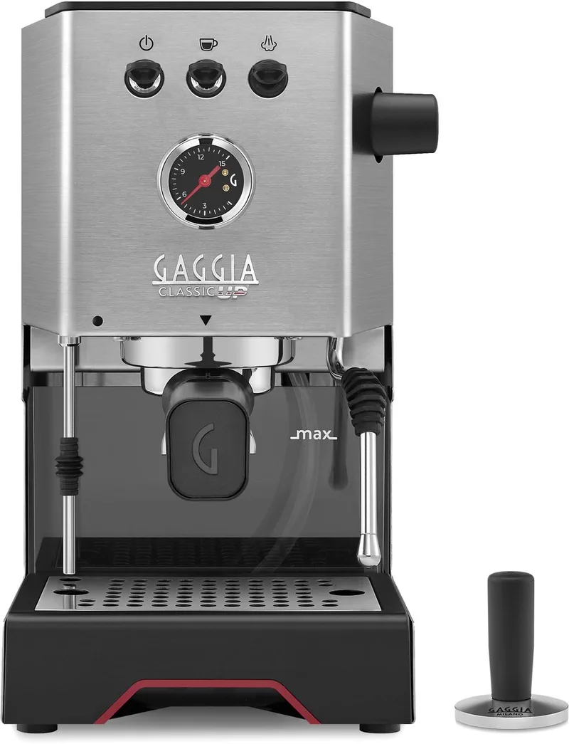 Classic UP Espressomachine - Handmatige Espresso Machine - 58 mm Filterdrager - Dubbele PID van Gaggia in Rvs – productfoto