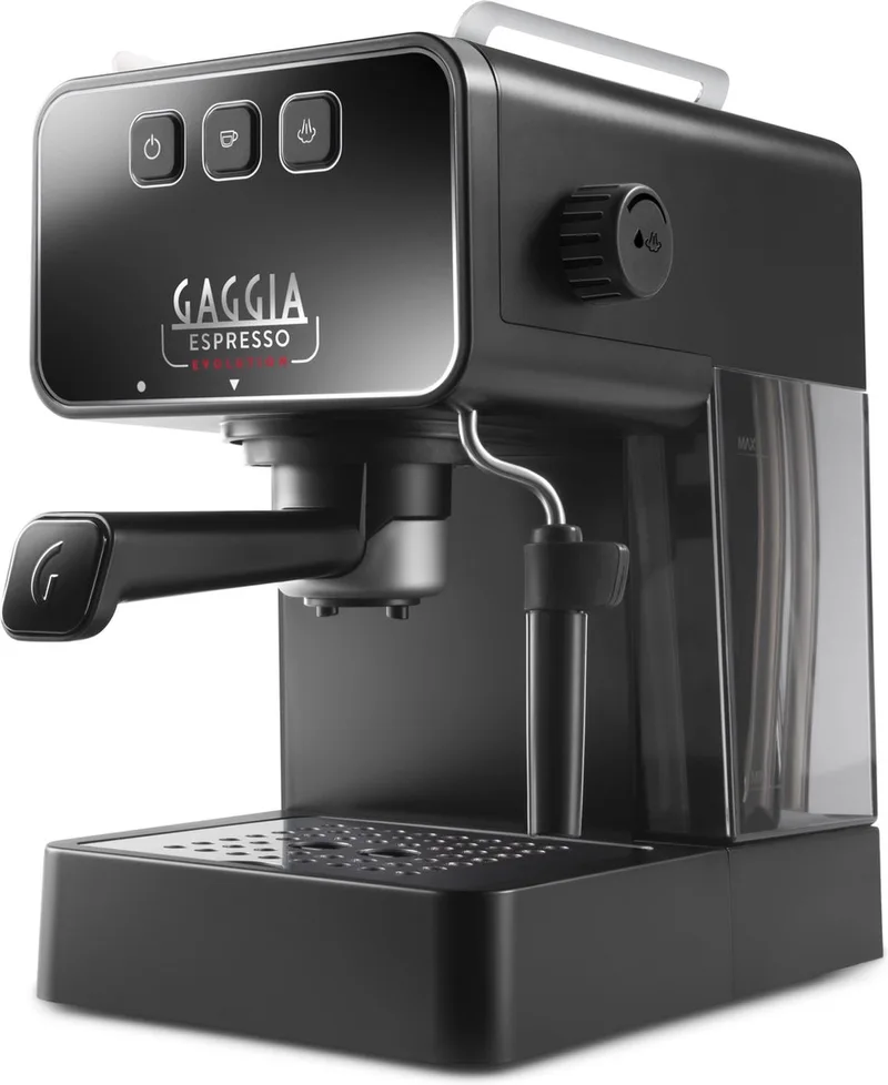 Espresso Evolution 2023 Pistonmachine van Gaggia in Zwart – productfoto
