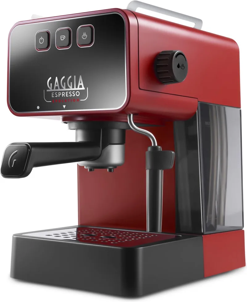 Espresso Evolution - Pistonmachine - 2023 van Gaggia in Rood – productfoto