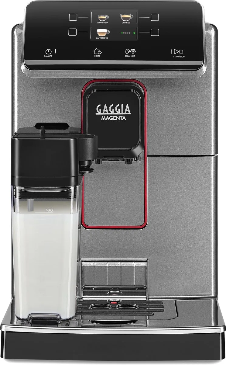 Magenta Prestige Glazed Grey - Volautomatische koffiemachine van Gaggia in Glanzend Grijs – productfoto