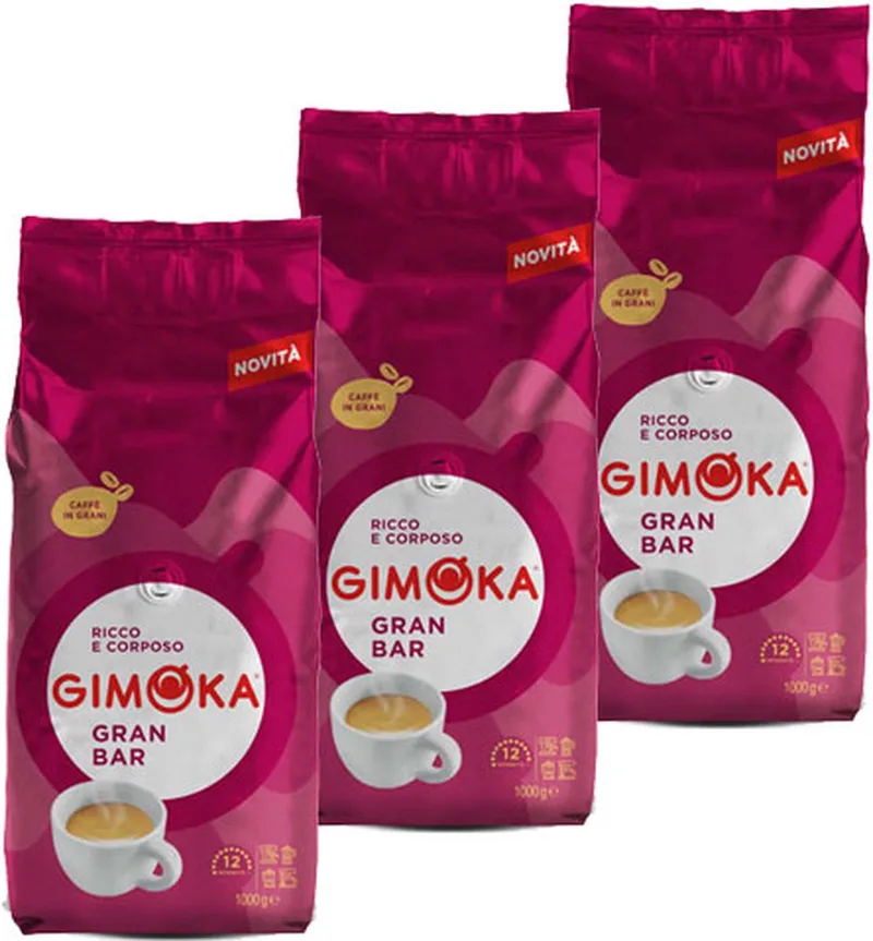 Gran Bar - koffiebonen - 3 x 1 kilo van Gimoka – productfoto