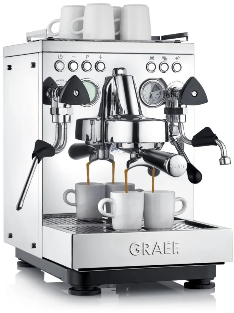 Estessa Espressomachine Roestvrijstaal van Graef in Roestrvrijstaal – productfoto