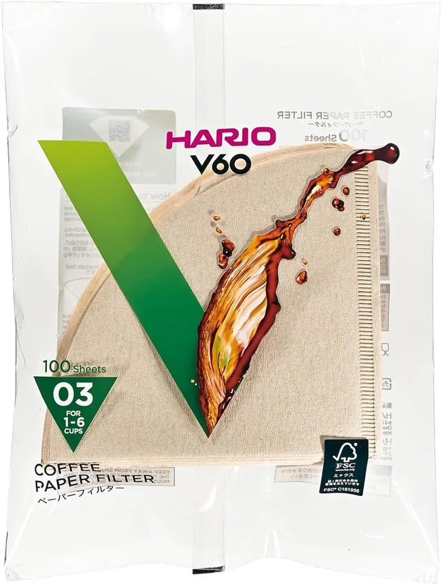 V60 Koffiefilters - 03 Size - 100 stuks