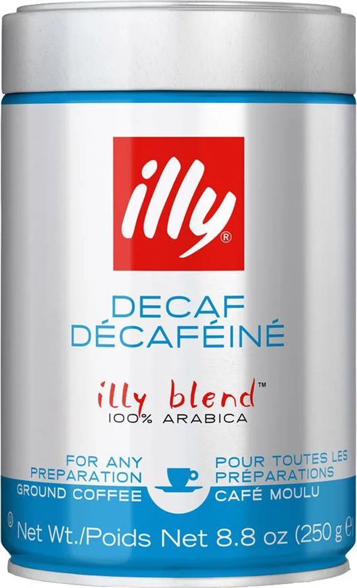 Cafeïnevrij Gemalen Koffie - 12 x 250 gram van illy – productfoto