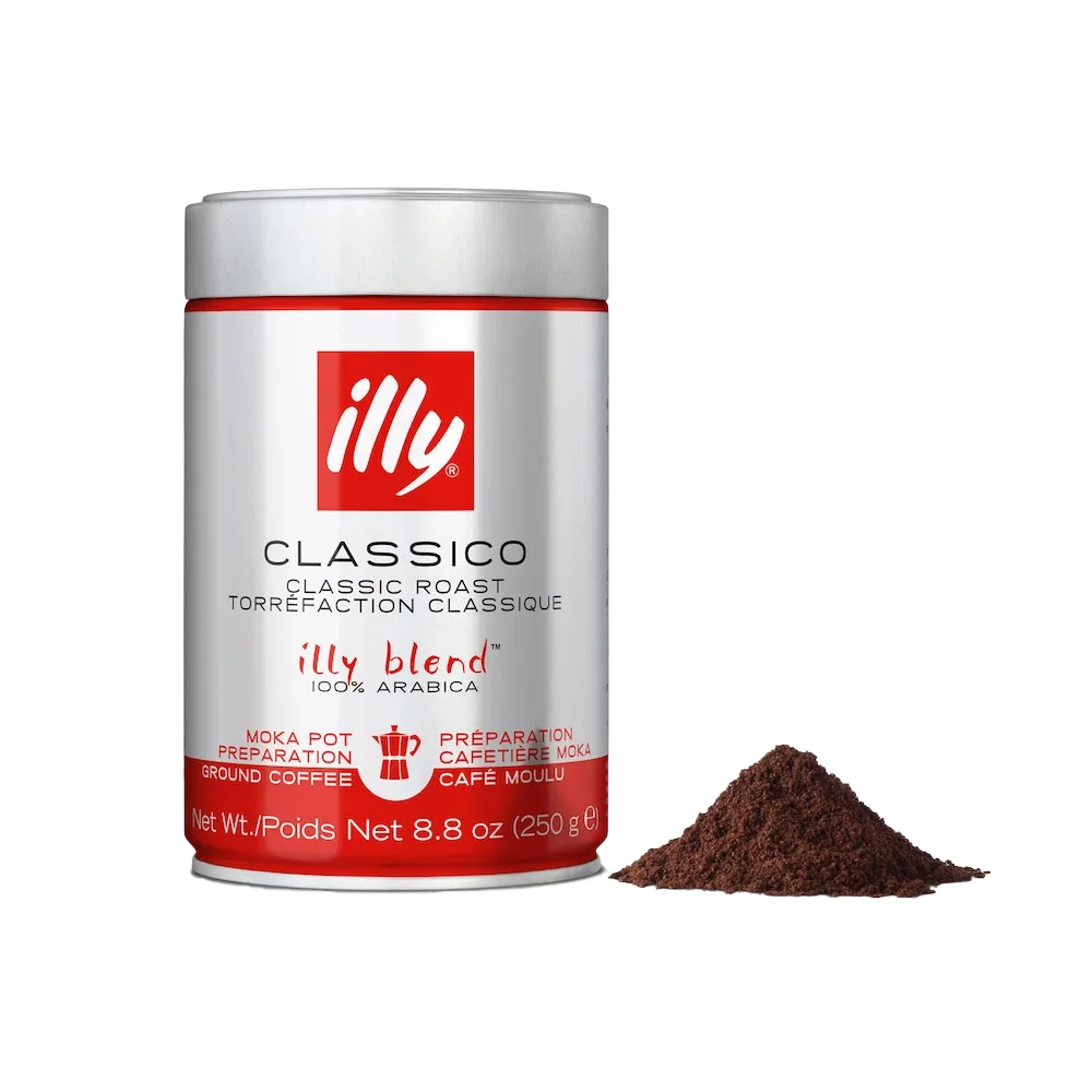 Classico (Normale Branding) (moka maling) - Gemalen koffie 250 GR by illy – product photo