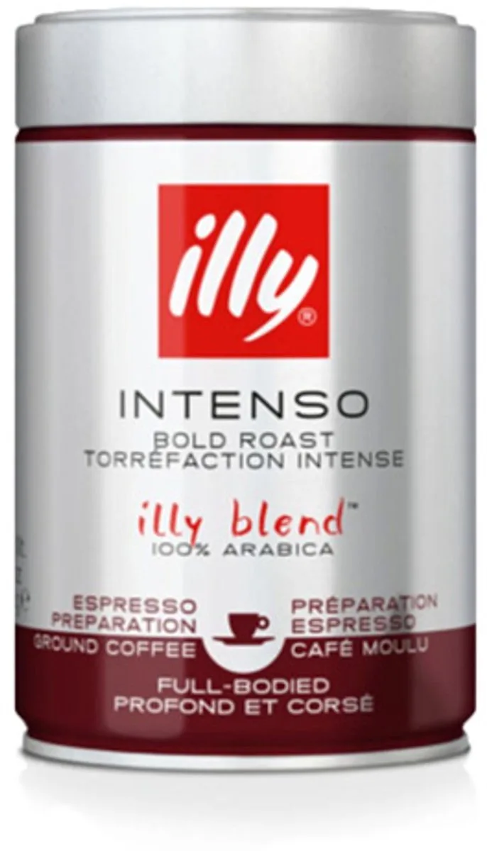 donkere branding Gemalen Koffie - 250 gram van illy – productfoto