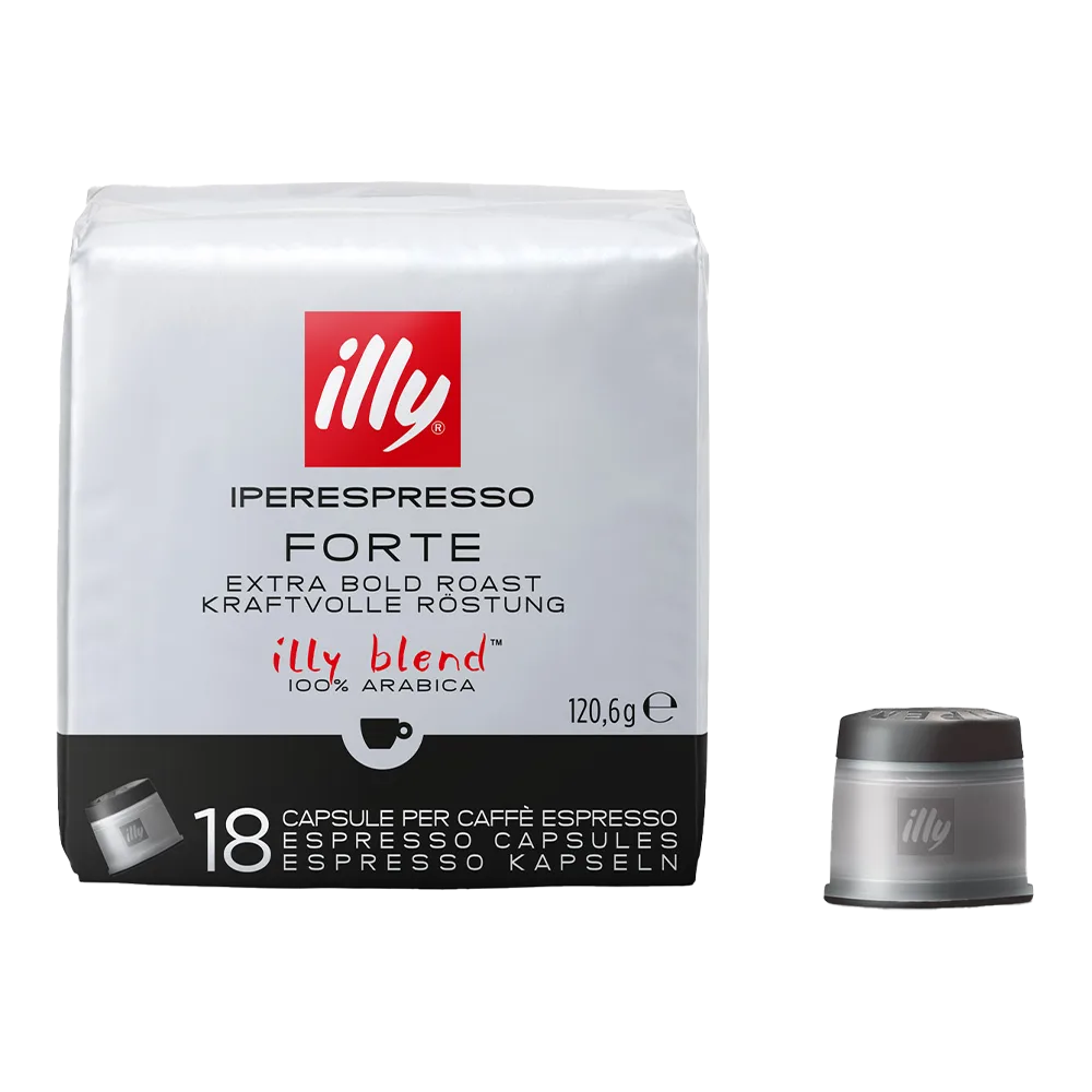 Forte - 18 Iperespresso-capsules von illy – Produktfoto