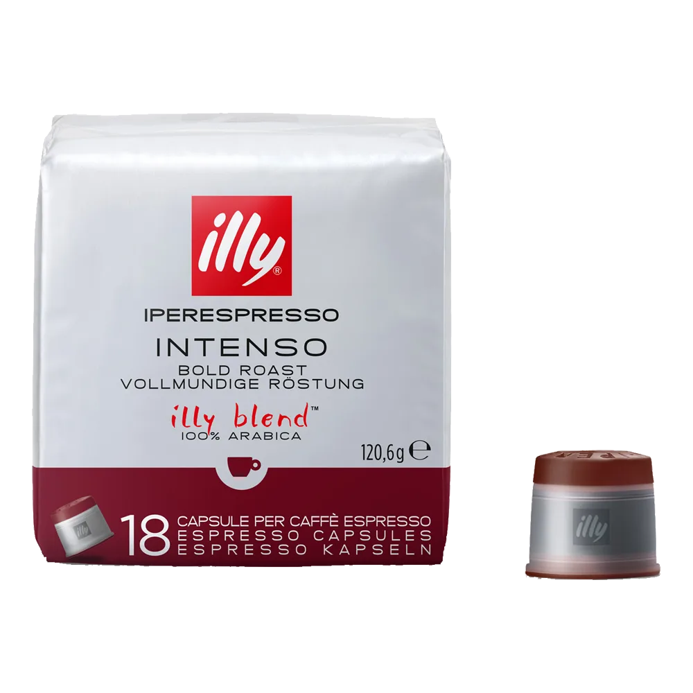 Intenso (Donkere Branding) - 18 Iperespresso-capsules de illy – photo produit
