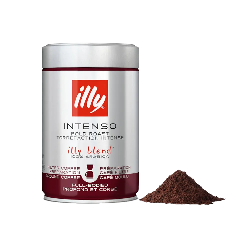 Intenso (Donkere Branding) - Gemalen filterkoffie 250 GR van illy – productfoto