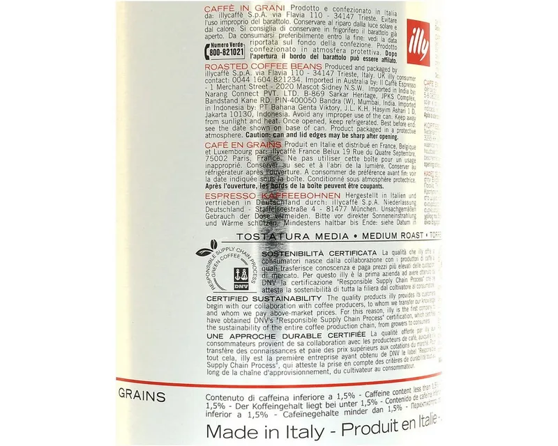 koffiebonen Classico - 250 gram van illy – productfoto 2 van 3