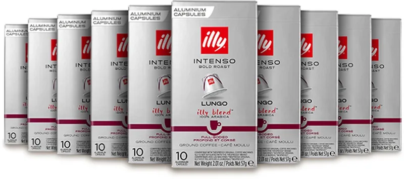Lungo Intenso Koffiecups - Intensiteit 7/9 - 10 x 10 capsules by illy – product photo