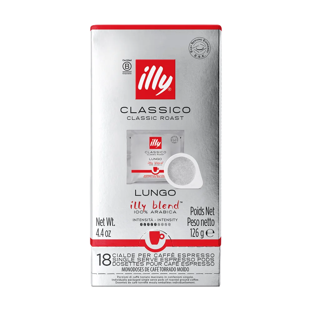Monodose Classico Lungo - 18 E.S.E. Servings van illy – productfoto