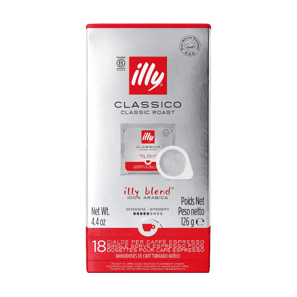 ESE CLASSIC ROAST 18 PODS DK von illy – Produktfoto