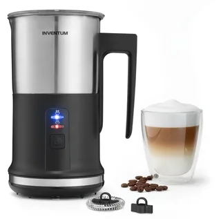 MK350 - Elektrische melkopschuimer - 115/240 ml - Warm/koud opschuimen - Verwarmen - PFAS vrij - Antikleeflaag - Zwart/RVS