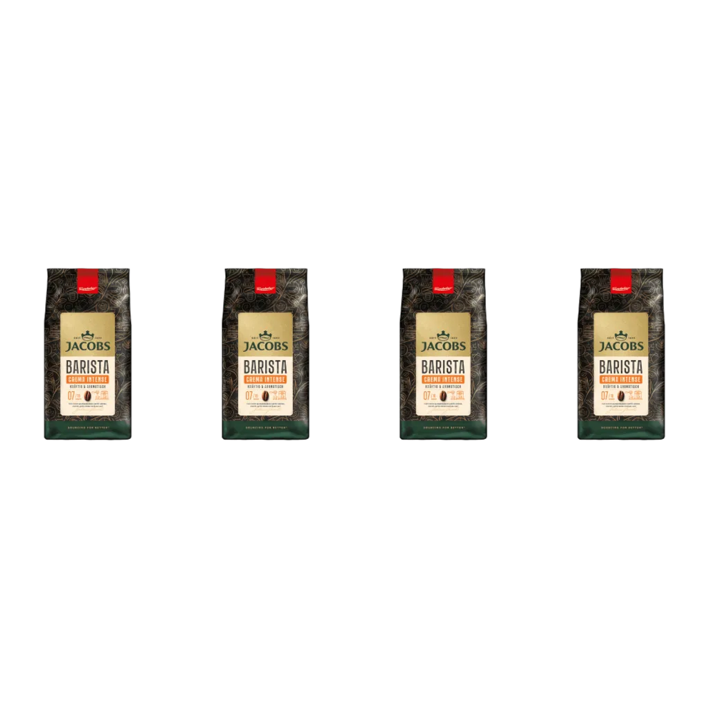 Barista Crema Intense - koffiebonen - 4 x 1 kilo de Jacobs – photo produit