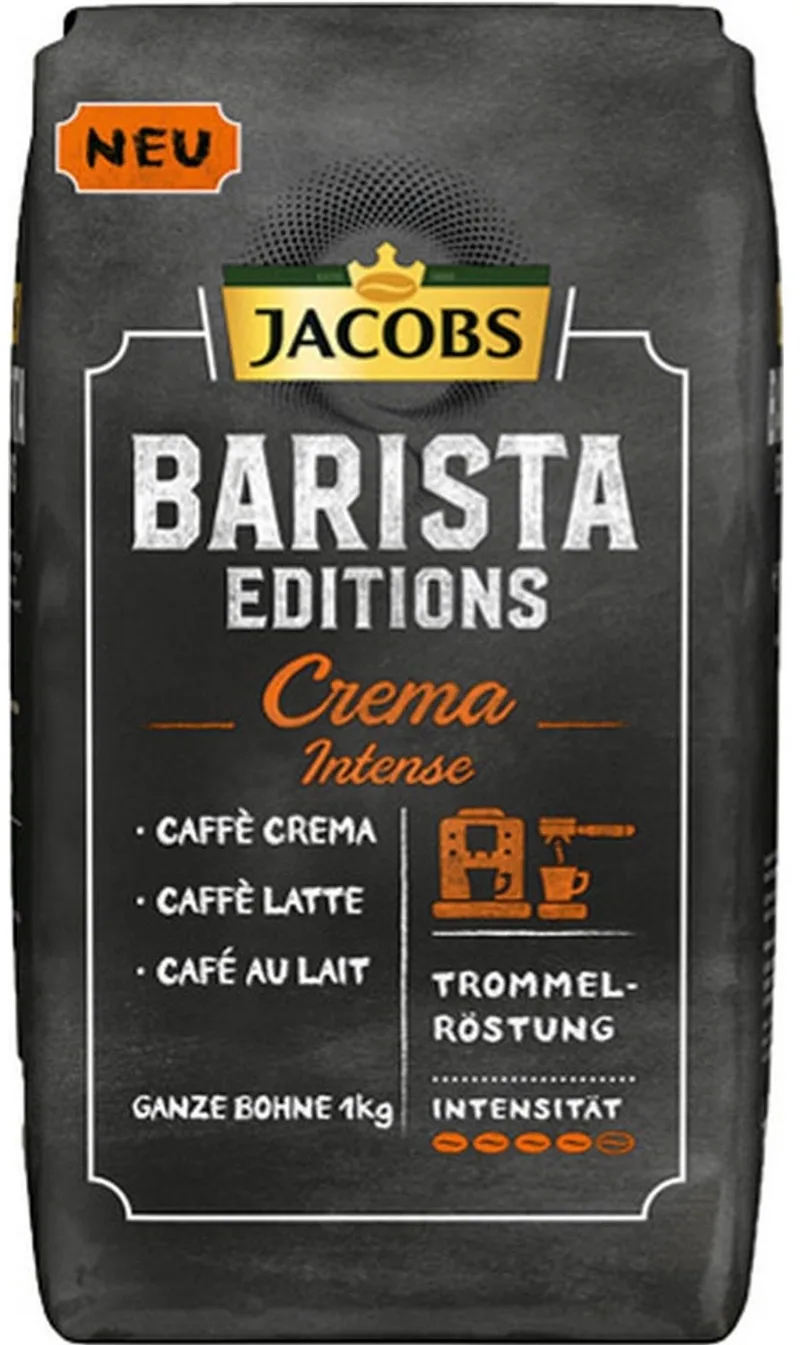 Barista Crema Intense - koffiebonen met pure chocolade en pecannoten - 1 kilo van Jacobs – productfoto