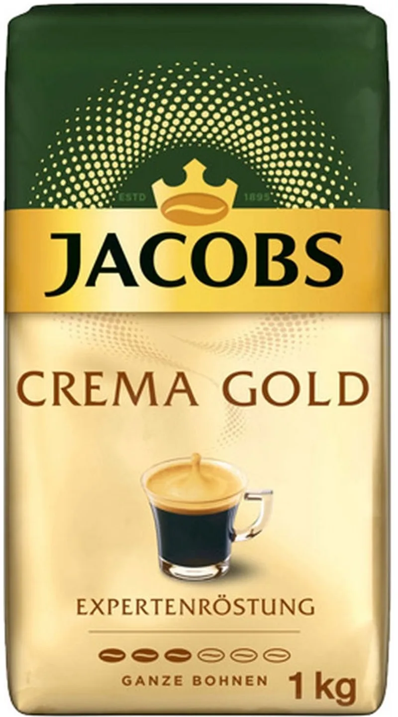 Café Crema Gold Bonen - 4x 1kg by Jacobs – product photo