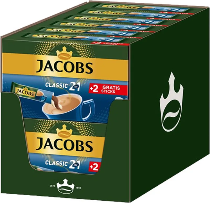 Classic 2in1 Sticks Oploskoffie - 12x 10 sticks by Jacobs – product photo