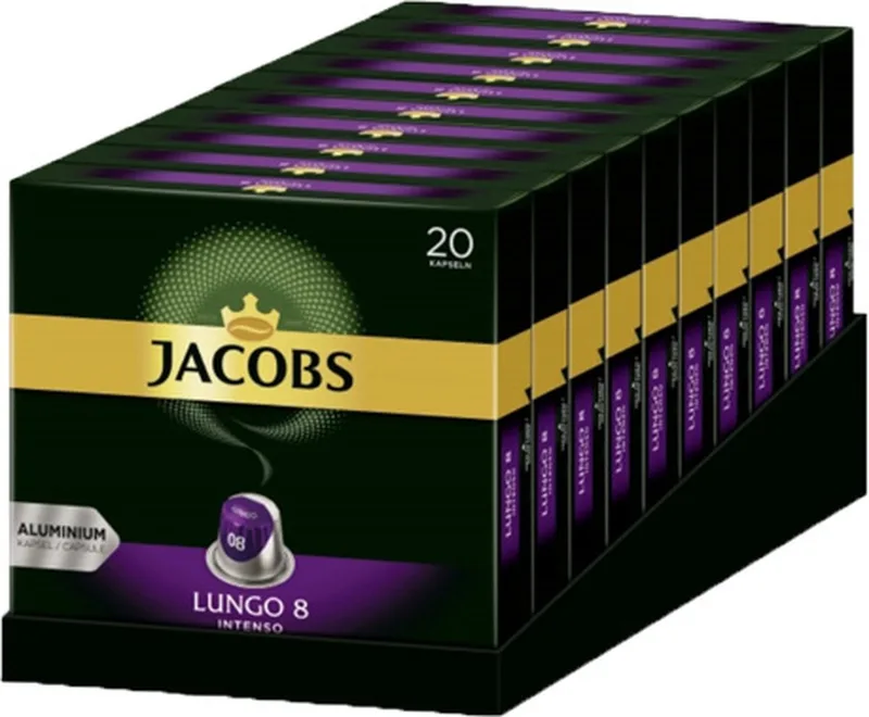 Lungo Intenso Koffiecups - 10 x 20 stuks by Jacobs – product photo
